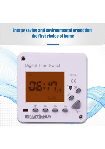 Sinotimer TM617-1 Akıllı Arka Işık Büyük Ekran Zaman Kontrol Anahtarı Zamanlayıcı Paneli (Yurt Dışından) fırsatları