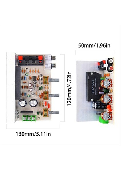 50W+50W Çift AC15-18V Stereo Ses Güç Amplifikatör Kartı 2.0 Kanal Stk Dıy Hoparlör Için Kalın Film Serisi Amplifikatör (Yurt Dışından) modelleri