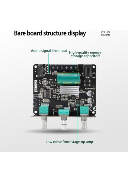 XY-E100L 2.1 Bluetooth Ses Amplifikatör Modülü Için Kanal 50WX2+100W Yüksek ve Düşük Tonlu Subwoofer Amplifikatör Kartı Hoparlör (Yurt Dışından) indirimleri