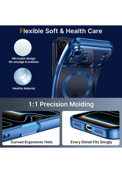 Apple iPhone 17 Pro Uyumlu Köşeleri Renkli Şeffaf Kamera Korumalı Silikon Kapak modelleri