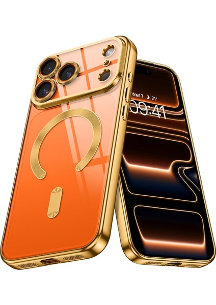 Apple iPhone 17 Pro Uyumlu Köşeleri Renkli Şeffaf Kamera Korumalı Silikon Kapak