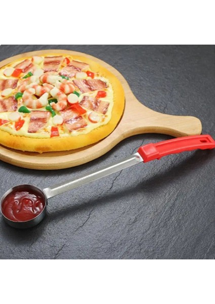 Paslanmaz Çelik Pizza Sos Kaşık Pizza Uzun Saplı Mutfak Pişirme Aracı ile Kaşık Servis Kaşık 4 Ons (Yurt Dışından) fırsatları