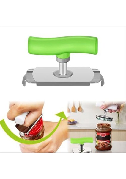 Zahmetsiz Kavanoz, Yaşlılar Için Şişe Açıcıları Açıcılar Kolay Açık Kapak Açıcı Ayarlanabilir Kavrama Paslanmaz Çelik Yeşil (Yurt Dışından) modelleri