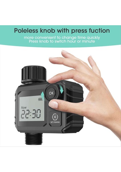 Büyük Ekran Bahçe Sulama Zamanlayıcısı Sulama Kontrolörü Dijital Programlanabilir Musluk Sulama Sulama Sistemi (Yurt Dışından) fırsatları