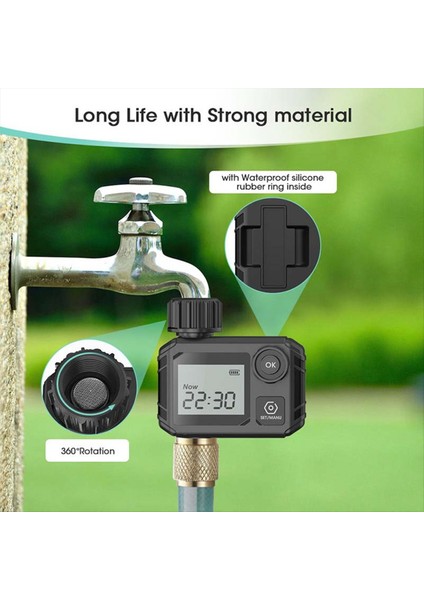 Büyük Ekran Bahçe Sulama Zamanlayıcısı Sulama Kontrolörü Dijital Programlanabilir Musluk Sulama Sulama Sistemi (Yurt Dışından) indirimleri