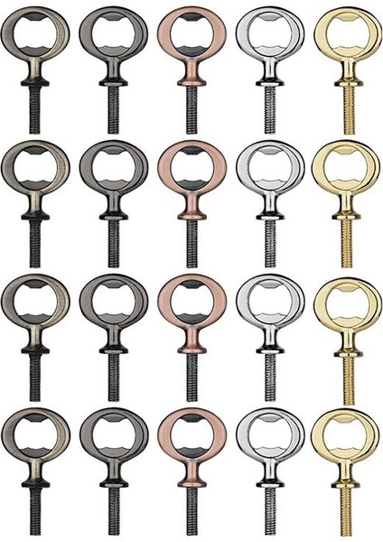 20PCS Metal Bira Açıcı, Düz Açıcı Ekler Kiti, Dıy Projeleri Için Dişli Bira Açıcı (Yurt Dışından)