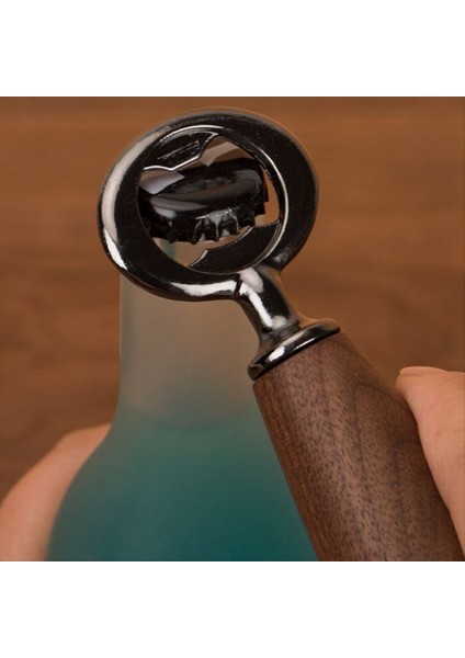 Ahşap Saplı Bira Şişesi Açıcı, Içecek Kapak Kapağı Bira Şişesi Açıcı Mutfak Aletleri Koyu Ahşap Renk (Yurt Dışından) fırsatları