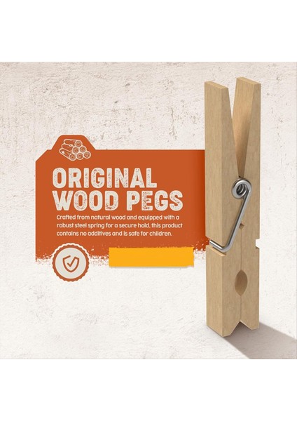 100 Adet Ahşap Manyspinler, Kıyafet Rafları, El Sanatları ve Ev Kullanımı Için Mükemmel, Hava Koşullarına Dayanıklı, Uzun Ömürlü, Çok Yönlü (Yurt Dışından) indirimleri