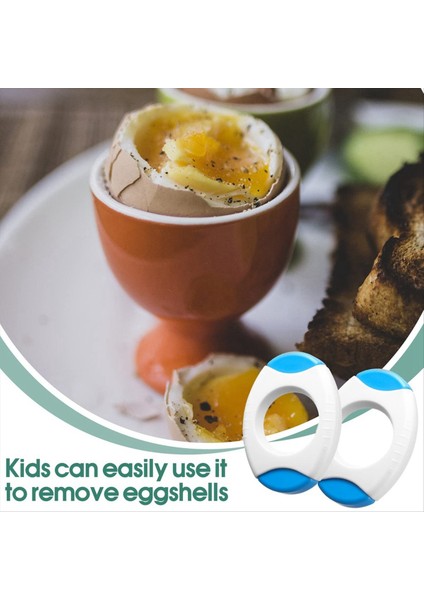 2 Paket Yumurta Kabuğu Açıcı, Yumurta Kesici Pişmiş Yumurtaların Üstlerini Hızlı Kesmek Için, Ev Pişirme Aksesuarları, Mavi (Yurt Dışından) fırsatları