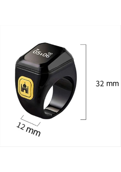 Akıllı Bluetooth Yüzük Çok Fonksiyonlu Uygun Bluetooth Parmak Sayaç Time Counter, Yeşil (Yurt Dışından) indirimleri