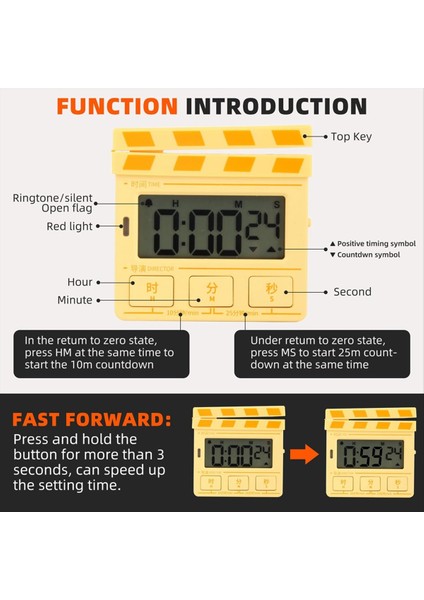 Çocuklar Için Sınıf Zamanlayıcı, Yemek Pişirmek Için Mutfak Zamanlayıcısı, Yumurta Zamanlayıcısı, Çalışma/egzersiz/aşçı Için Manyetik Dijital Zamanlayıcı - 2 Paket (Yurt Dışından) modelleri