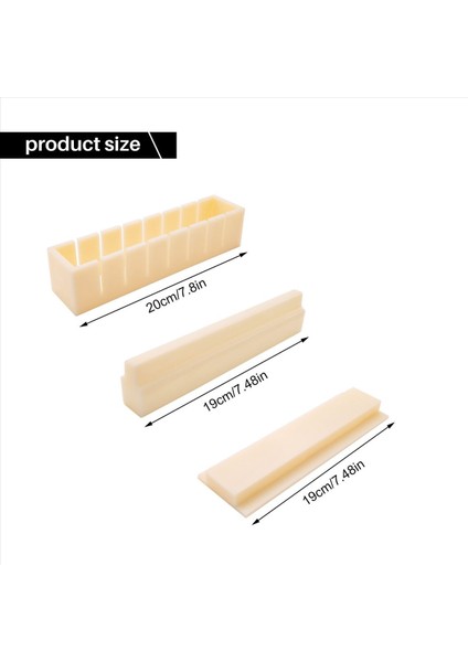 Suşi Üreticisi Pirinç Kalıp Japanse Kek Kalıbı Mulfonctionele Kalıp Suşi Yapmak Kit Kare Suşi Kalıp B (Yurt Dışından)