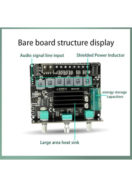 XY-E100H2.1 Kanal Bluetooth Ses Amplifikatör Kartı Modülü TPA3116 50WX2+100W Subwoofer Çok Fonksiyonlu Modül (Yurt Dışından) fiyatları