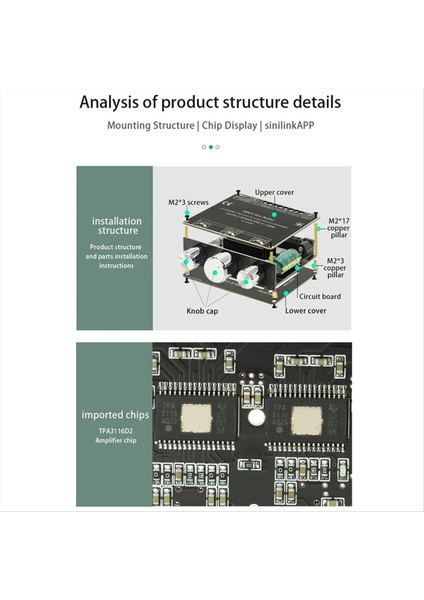XY-E100H2.1 Kanal Bluetooth Ses Amplifikatör Kartı Modülü TPA3116 50WX2+100W Subwoofer Çok Fonksiyonlu Modül (Yurt Dışından) modelleri