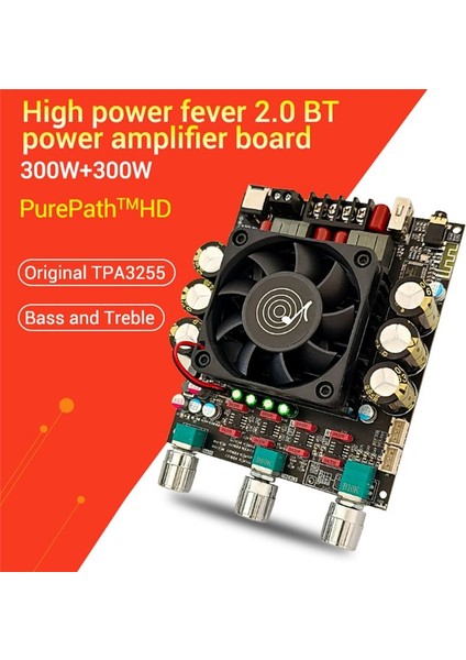 ZK-3002T Bluetooth Dijital Güç Amplifikatör Kartı 300WX2 2.0 Kanal Stereo Hıfı Preamplıfıcıcıcıcıplıcıcıcıcıce (Yurt Dışından) fiyatları