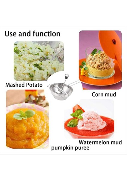 Püre Makinesi, Patates Masher, Çelik Sebze Meyveleri Öğütücü Aracı, Kabak, Yemek Değirmeni Için Pastalar Presleme (Yurt Dışından) modelleri
