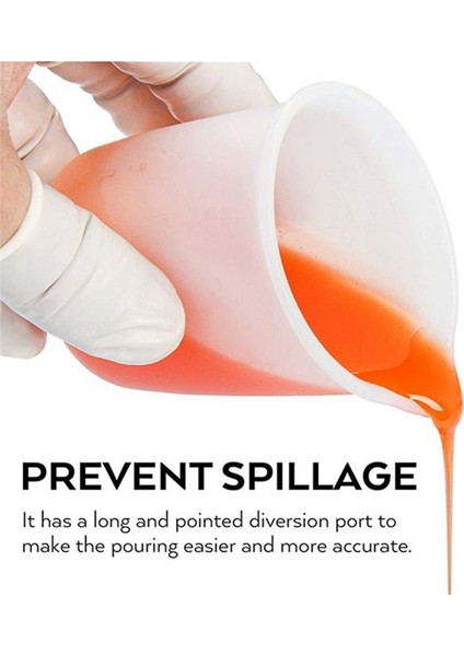 Reçine Ölçüm Kupaları Aracı Kiti Epoksi Reçine için Yapışmayan Silikon Kaseler Yeniden Kullanılabilir Silikon Karıştırma Kupası Karıştırma Çubukları (Yurt Dışından)