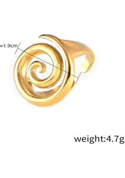 YUANYINGTXP066 Altın Minimalist Spiral Tasarım Kadın Takı Seti (Yurt Dışından) modelleri