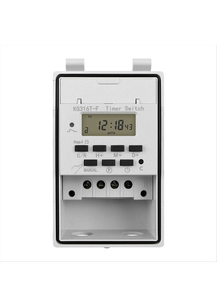 Otomatik Dijital Zamanlayıcı Anahtarı Rölesi Açık Su Geçirmez Kutu 220V ile Programlanabilir Zamanlayıcı Kontrolörü (Yurt Dışından)