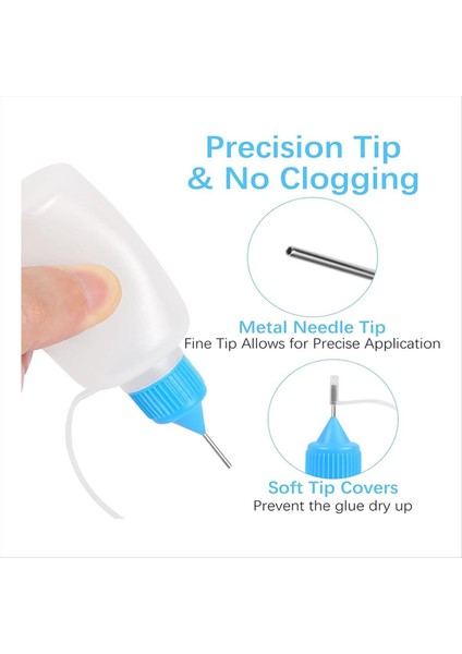 Hassas Iğne Ucu Tutkal Aplikatör Şişeleri, Diy Quilling Papercraft Tutkal Mürekkep Sıvı Akrilik Boya (Yurt Dışından) fiyatları