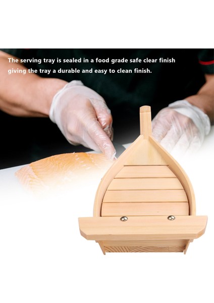 42X17X7.5CM Japon Mutfağı Suşi Tekneleri Suşi Aletleri Ahşap El Yapımı Basit Gemi Sashimi Çeşitli Soğuk Yemekler Sofra Çubuğu (Yurt Dışından) modelleri