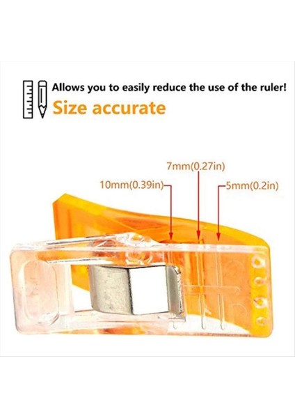 Premium Plastik Klipler 100 Paket Dikiş Klipsleri ve Teneke Kutu, Çeşitli Renkler, 1 Dikiş Bant Memperi (Yurt Dışından) modelleri