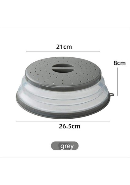 Havalandırılmış Katlanabilir Mikrodalga Fırlatma Kapağı Yiyecek Için, Mutfak Yemeği Kase Tabağı Kapağı Asılabilir, Meyve Tahliyesi Sepeti, Gri (Yurt Dışından) modelleri