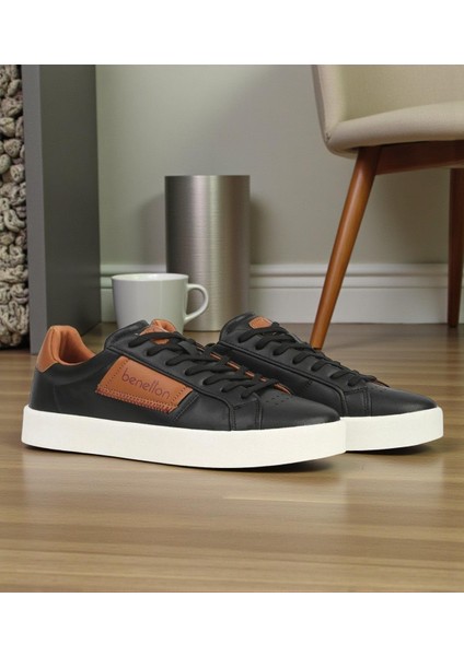 12113 Siyah Tam Ortopedik Sneaker Günlük Erkek Spor Ayakkabı