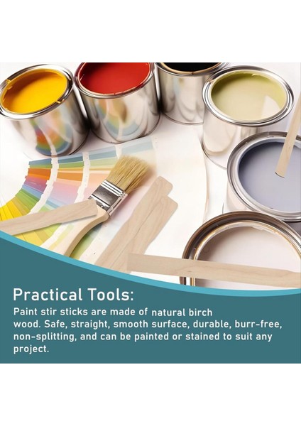 30 Adet Boya Karıştırma Çubukları, 12 Inç Ahşap Boya Karıştırıcıları Karıştırma Için, Kütüphane Işaretleri Veya Bitki Etiketleri Için Boya Çubukları (Yurt Dışından) fiyatları