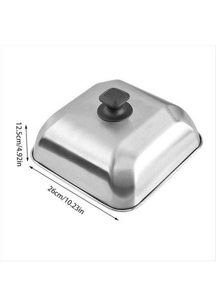 Yuvarlak Hamburger Kapağı Paslanmaz Çelik Izgara Kubbesi Peynir Eritme Kubbesi Izgarası Biftek Için Barbekü Piknik Için (Yurt Dışından) fiyatları