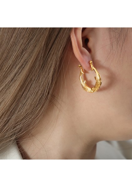 YUANYINGP1719 Altın Yunus Kolye Tasarım Kadın Takı Seti (Yurt Dışından) fiyatları