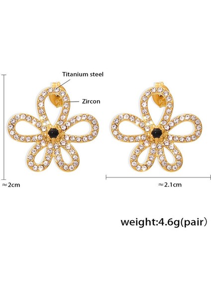 YUANYINGTXP152 Altın Çiçek Zirkon Taşlı Kadın Takı Seti (Yurt Dışından) fiyatları