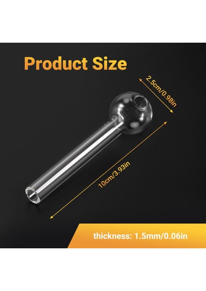 Yağ Isı Brülörü Için Uygun 20 Yaratıcı Cam Top (Yurt Dışından)