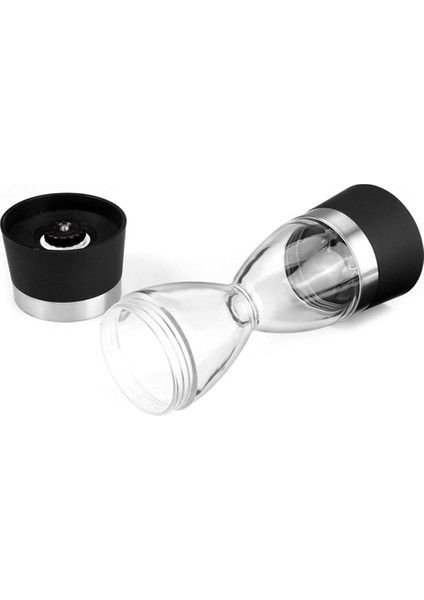 2 Aradan 1 Manuel Biber Öğütücü Biber Tuz Fabrikası Ayarlanabilir Kaba Olan Deniz Kum Saati Çift Kafalı Çift Kullanımlı Öğütücü (Yurt Dışından) fırsatları