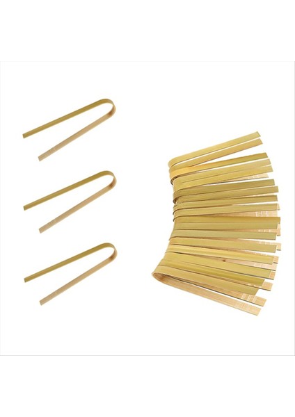 20PCS Ahşap Bambu Maşalar Yemek Pişirme Eşyaları Mini Bambu Maşalar Pişirme Için Doğal Tost Maşaları (Yurt Dışından)