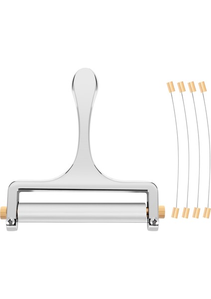 Peynir Dilimleyicisi, Yumuşak ve Yarı Sabit Peynirler Için Telli Ayarlanabilir Kalınlık Ağır Peynir Dilimleyiciler -4 Kesme Teli Dahil (Yurt Dışından) fiyatları