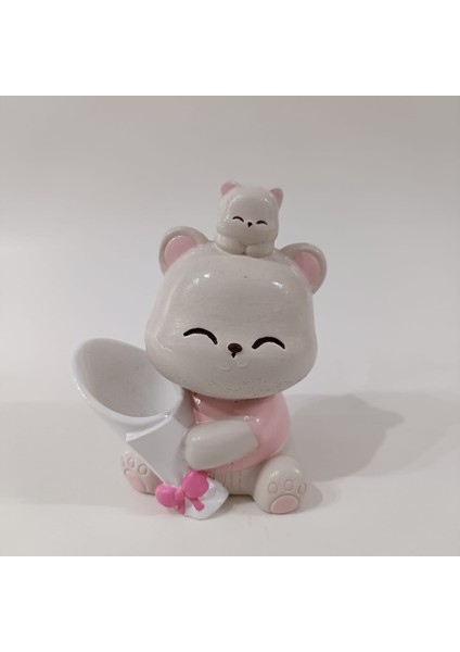 Buketli ve Yavrulu Sevimli Ayıcık