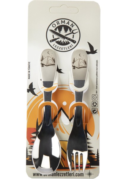 Çatal Kaşık Takımı ( Çadır Desenli)