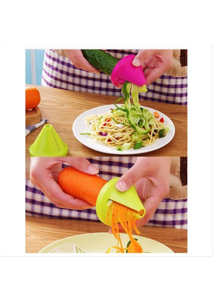 10PCS Çok Fonksiyonlu Spiral Dilimleyici Sebze ve Meyve Soyucu Mutfak Alet Manuel Patates Havuç Grater Aksesuarları (Yurt Dışından) fiyatları