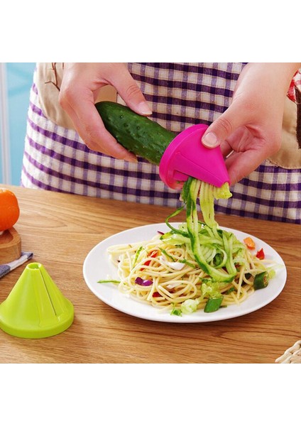 10PCS Çok Fonksiyonlu Spiral Dilimleyici Sebze ve Meyve Soyucu Mutfak Alet Manuel Patates Havuç Grater Aksesuarları (Yurt Dışından) modelleri