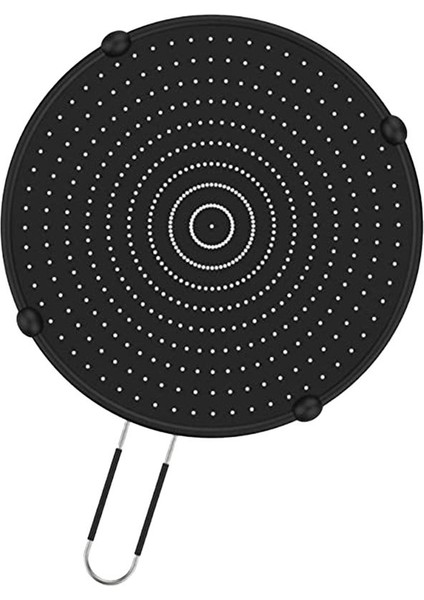Silikon Sıçrama Ekran Gres Yüksek Isıya Dayanıklı Yağ Sıçrama Kapağı Koruma Seti Pişirme Tava Dökme Demir Tava Potu (Yurt Dışından)