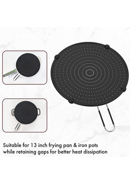 Silikon Sıçrama Ekran Gres Yüksek Isıya Dayanıklı Yağ Sıçrama Kapağı Koruma Seti Pişirme Tava Dökme Demir Tava Potu (Yurt Dışından) fiyatları