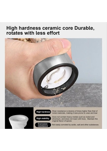 Biber Değirmeni Öğütücü El Doldurulabilir Biber Değirmeni Değirmeni Ayarlanabilir Kaba Paslanmaz Çelik Biber Değirmeni Doldurulabilir (Yurt Dışından) indirimleri