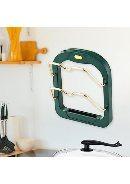 Pot Kapak Kapağı Depolama Organizatörü Pustrofof Çok Fonksiyonlu Madenler Raf Mutfak Malzemeleri Kabine Için Pot Organizatör, A (Yurt Dışından) fiyatları