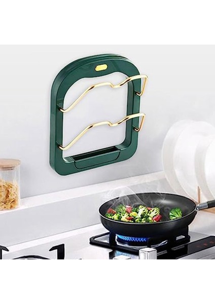 Pot Kapak Kapağı Depolama Organizatörü Pustrofof Çok Fonksiyonlu Madenler Raf Mutfak Malzemeleri Kabine Için Pot Organizatör, A (Yurt Dışından) fırsatları