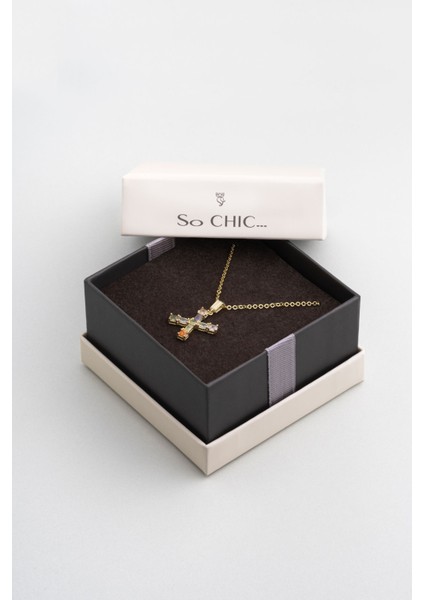 Mini x Harfi Günışığı Renkli 18 Ayar Sarı Altın Kaplama Gümüş Kolye Zirkon Taşlı Kadın indirimleri