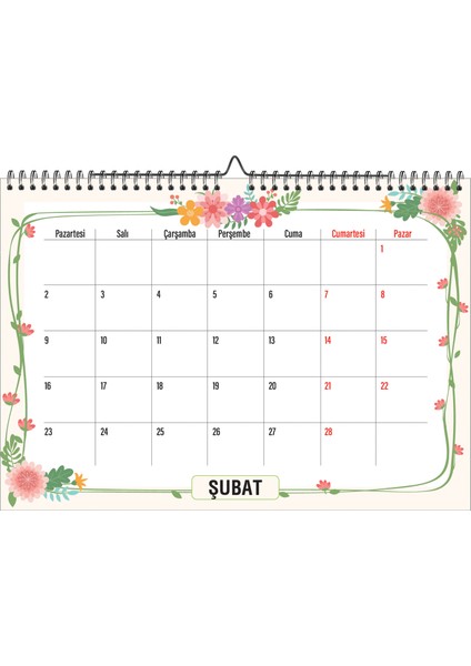 2026 Aylık Defter ve Duvar Planlama-A4 Ebat ve Spiralli fiyatları