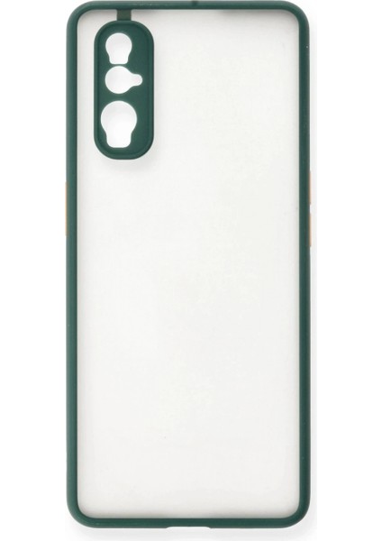 Oppo Find X2 Kılıf Montreal Silikon Kapak - Yeşil (K95)