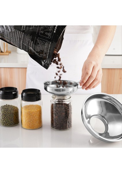 Paslanmaz Çelik Ev Geniş Ağız Huni Salatası Sospa Büyük Çapı Huni Reçel Gümüş Beyaz (Yurt Dışından) modelleri