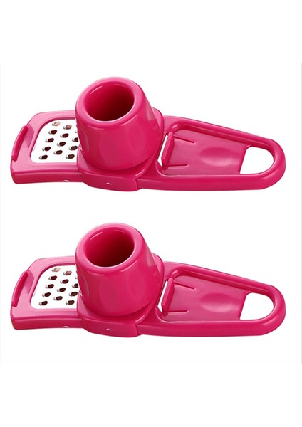 Mini Sarımsak Öğütücü Sarımsak Pres Mutfak Sarımsak Püre Manuel Sarımsak Ezme Mutfak Gadgetlar Gül Kırmızı (Yurt Dışından)